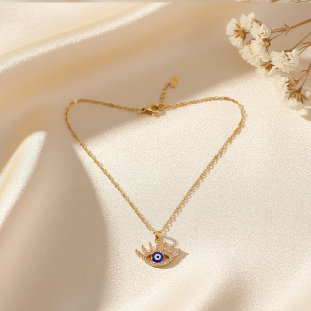 Evil Eye Gold Plated Pendant