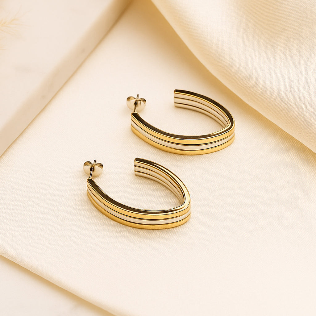 Dual Toned Hoops