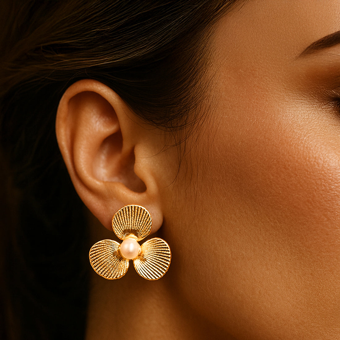 Pearl Blossom Earrings