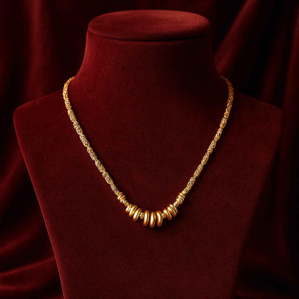 Cascading Gold - Chunky Necklace
