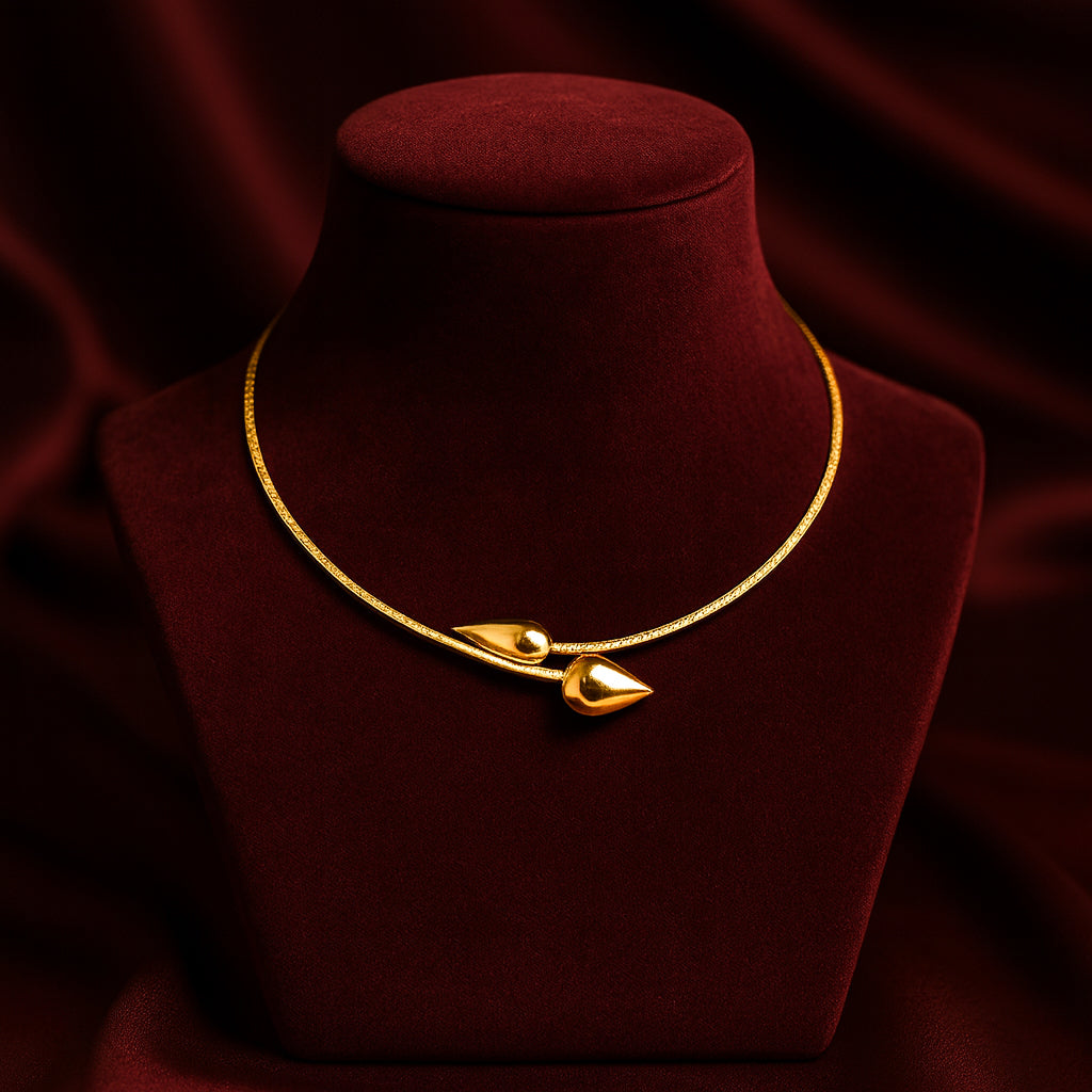 Spiked Drop - Open Rhinestone Choker