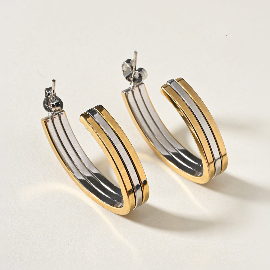 Dual Toned Hoops