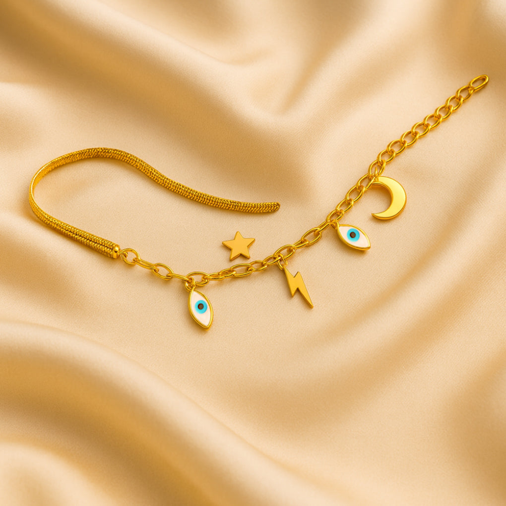 Enchanting Evil Eye Double-Layered Bracelet