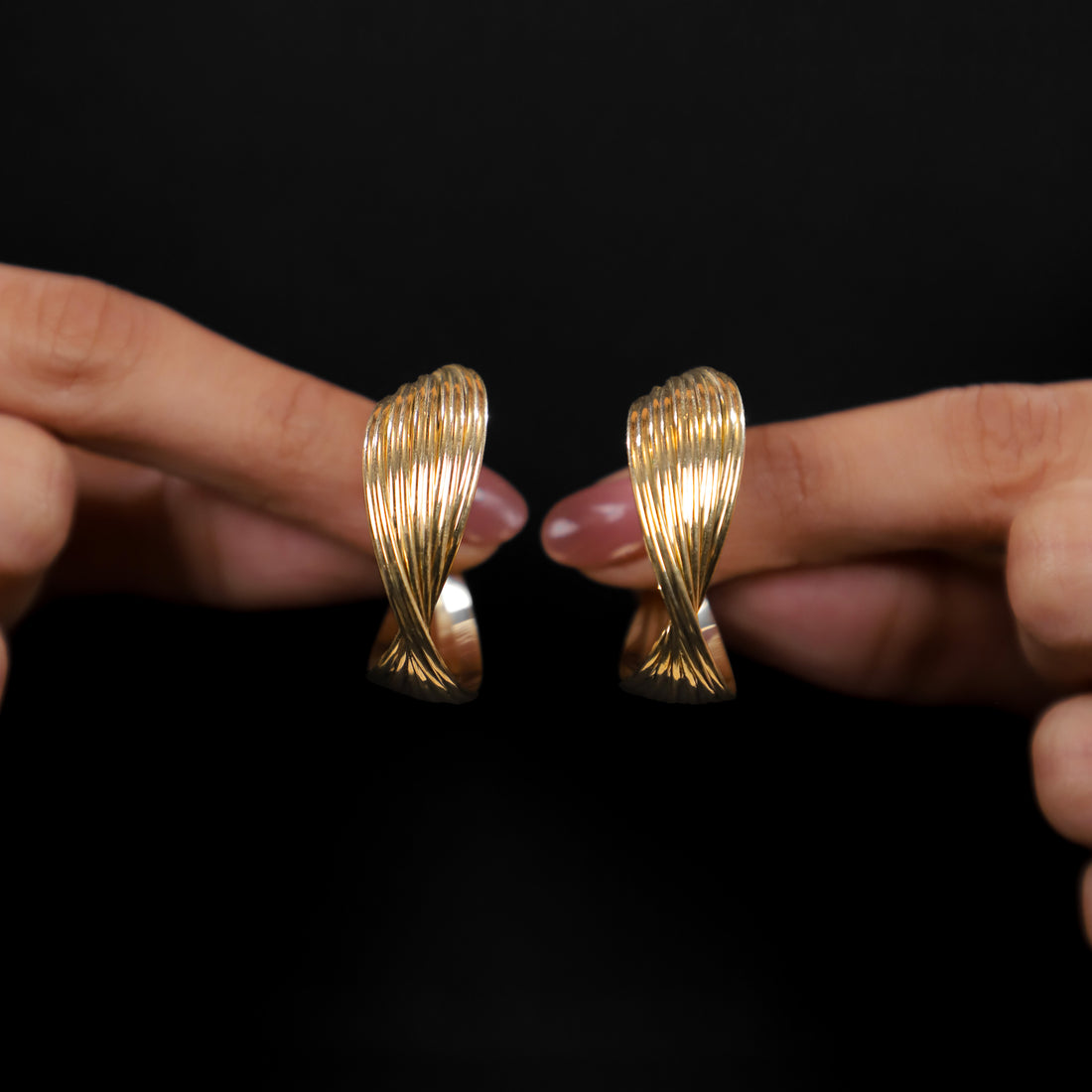 Iconic Twisted Hoops Earrings