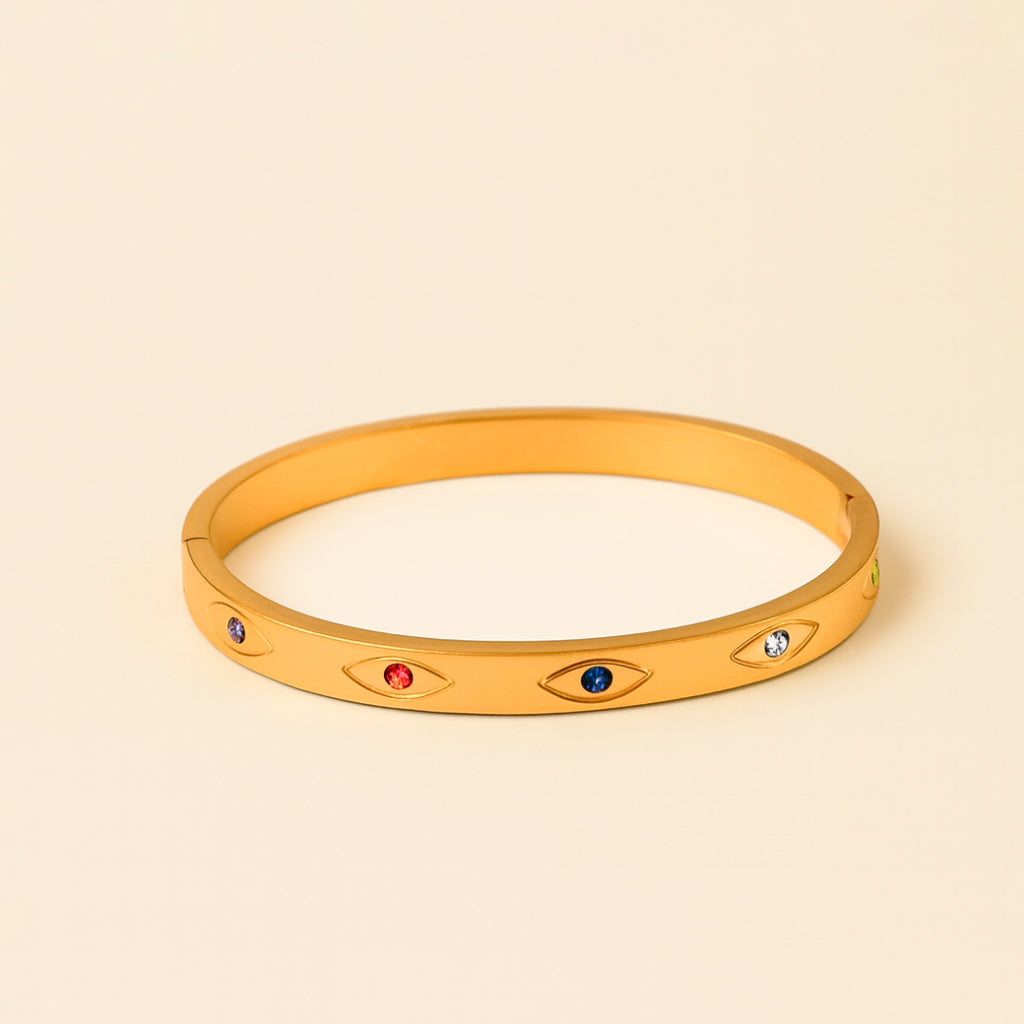 Elegant Multi-Colour Stone Bracelet