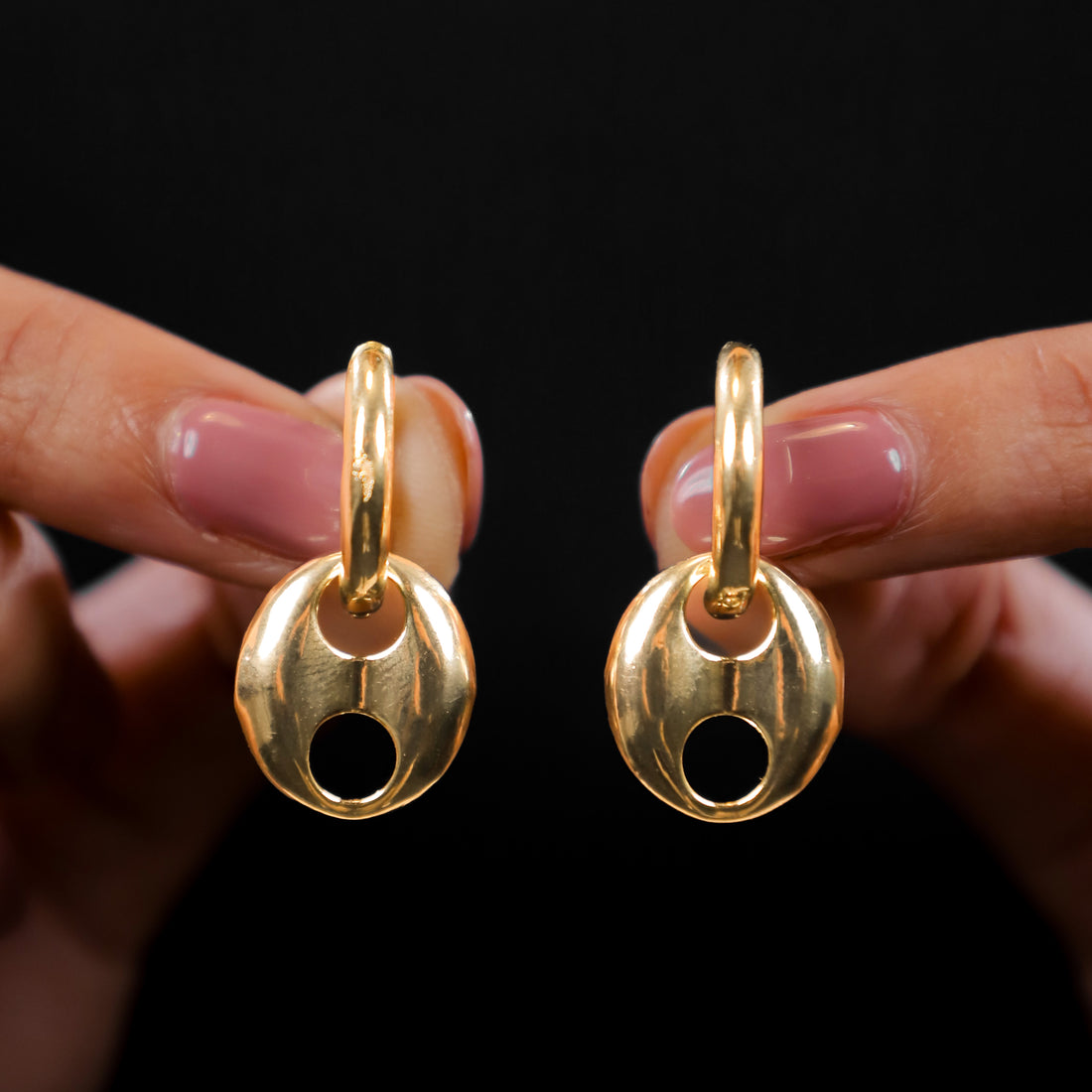 Chunky Hollow Hoops
