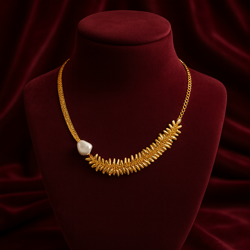 Golden Fringe - Layered Chain Necklace