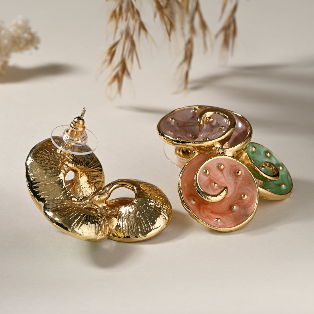 Swirl Multicolor Studs