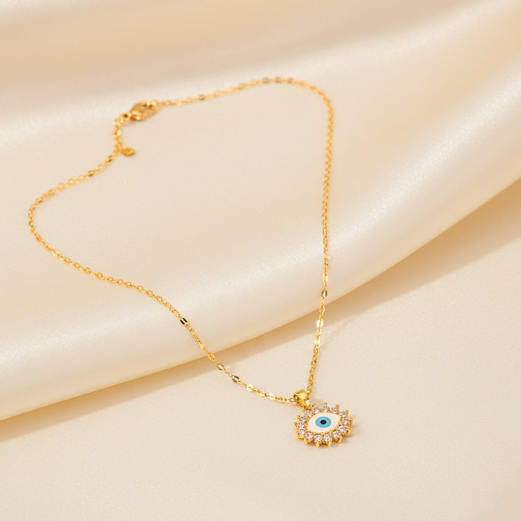 Gold Plated Evil Eye Pendants