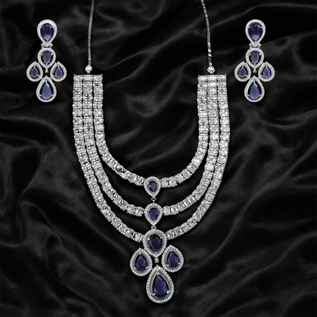 Regal Amethyst Layered Statement Set