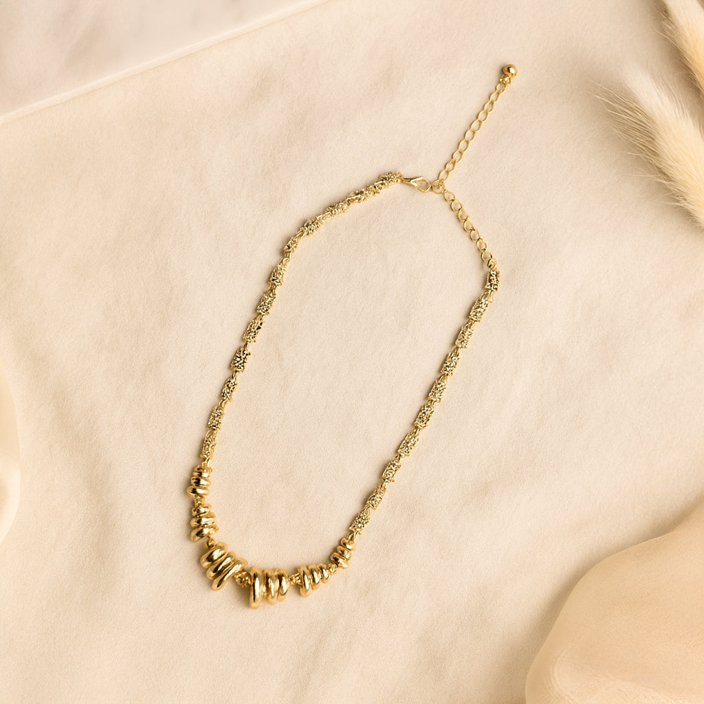 Cascading Gold - Chunky Necklace