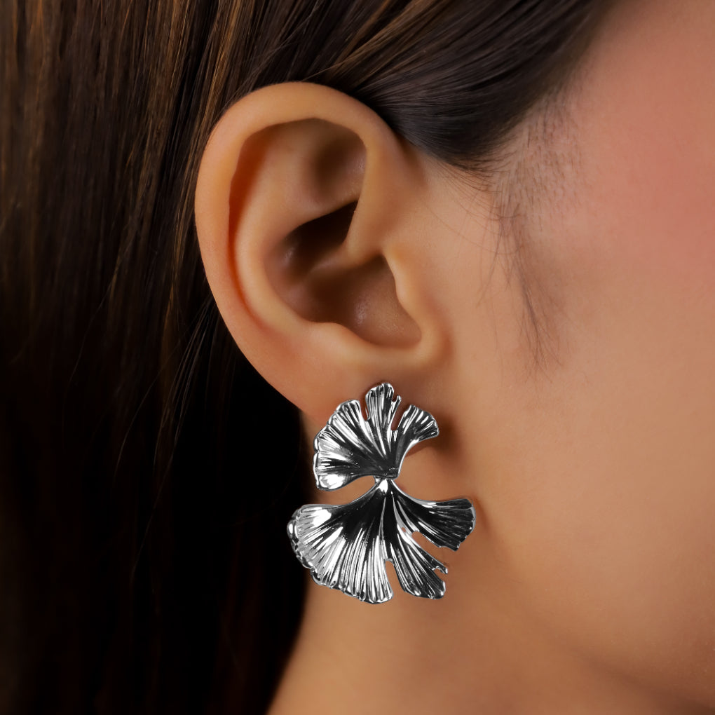 Leafy Dreams Silver Earrings