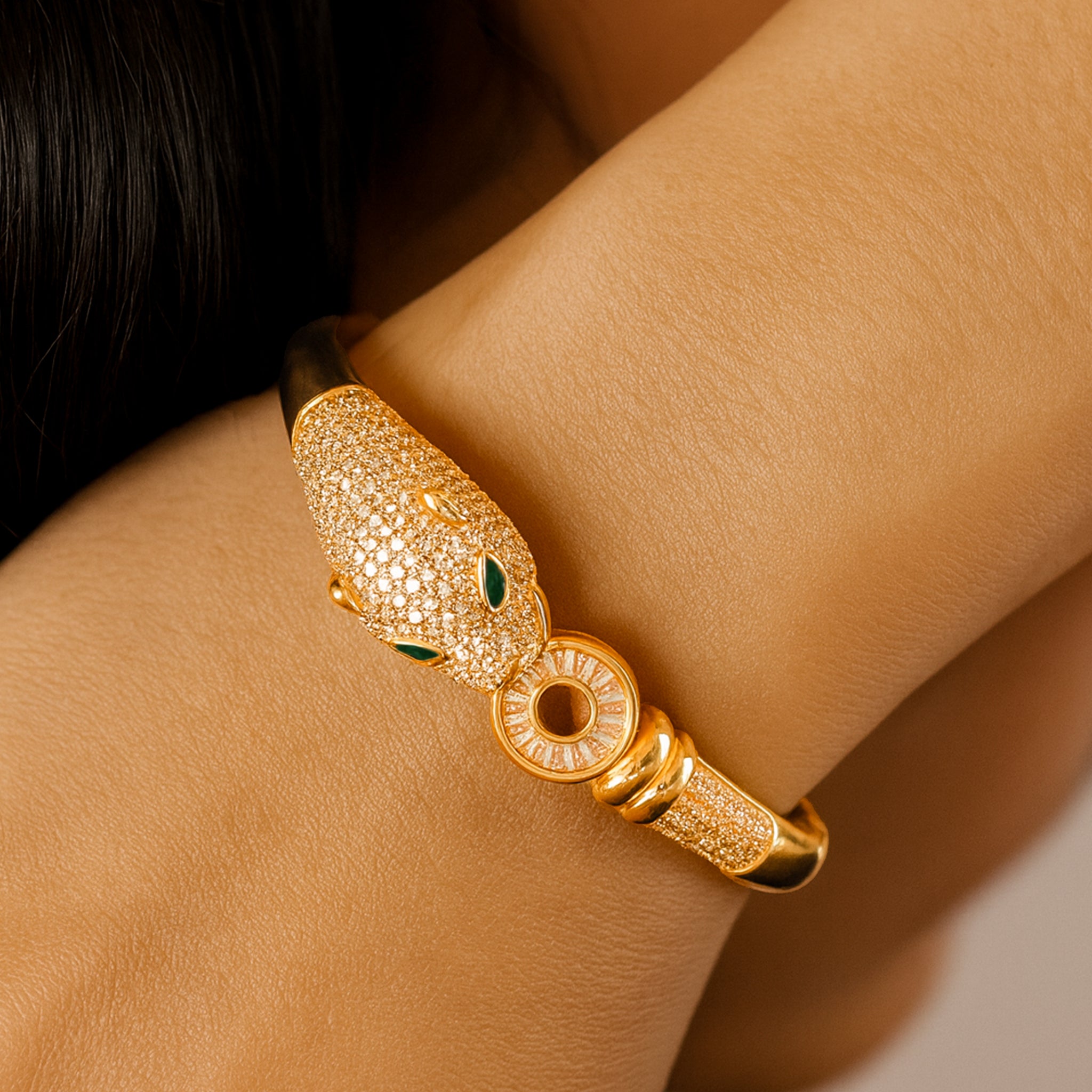 Crystal Panther - Faux Diamond Bracelet