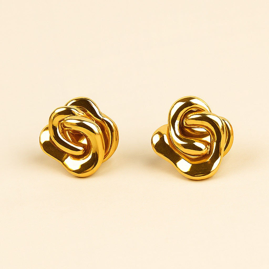 Golden Rose - Statement Studs