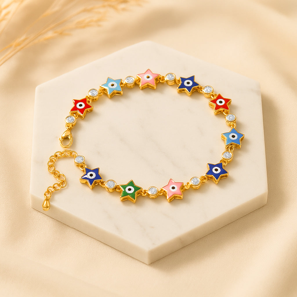 Star With Evil Eye Bracelets