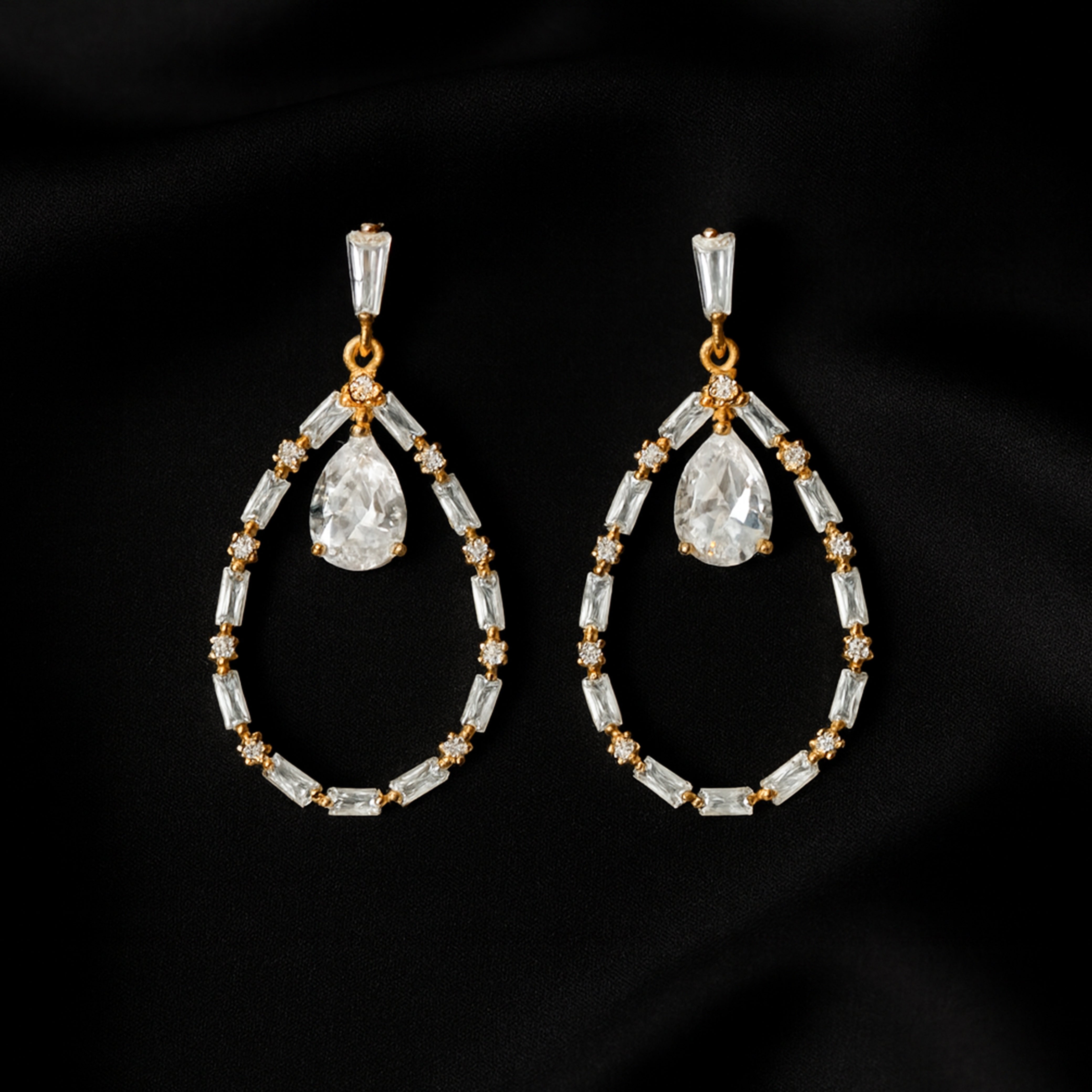 YouBella Gold-Plated Stone-Stud Earring