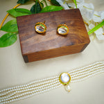 Load image into Gallery viewer, Gold Plated Silver Pearl Choker Set