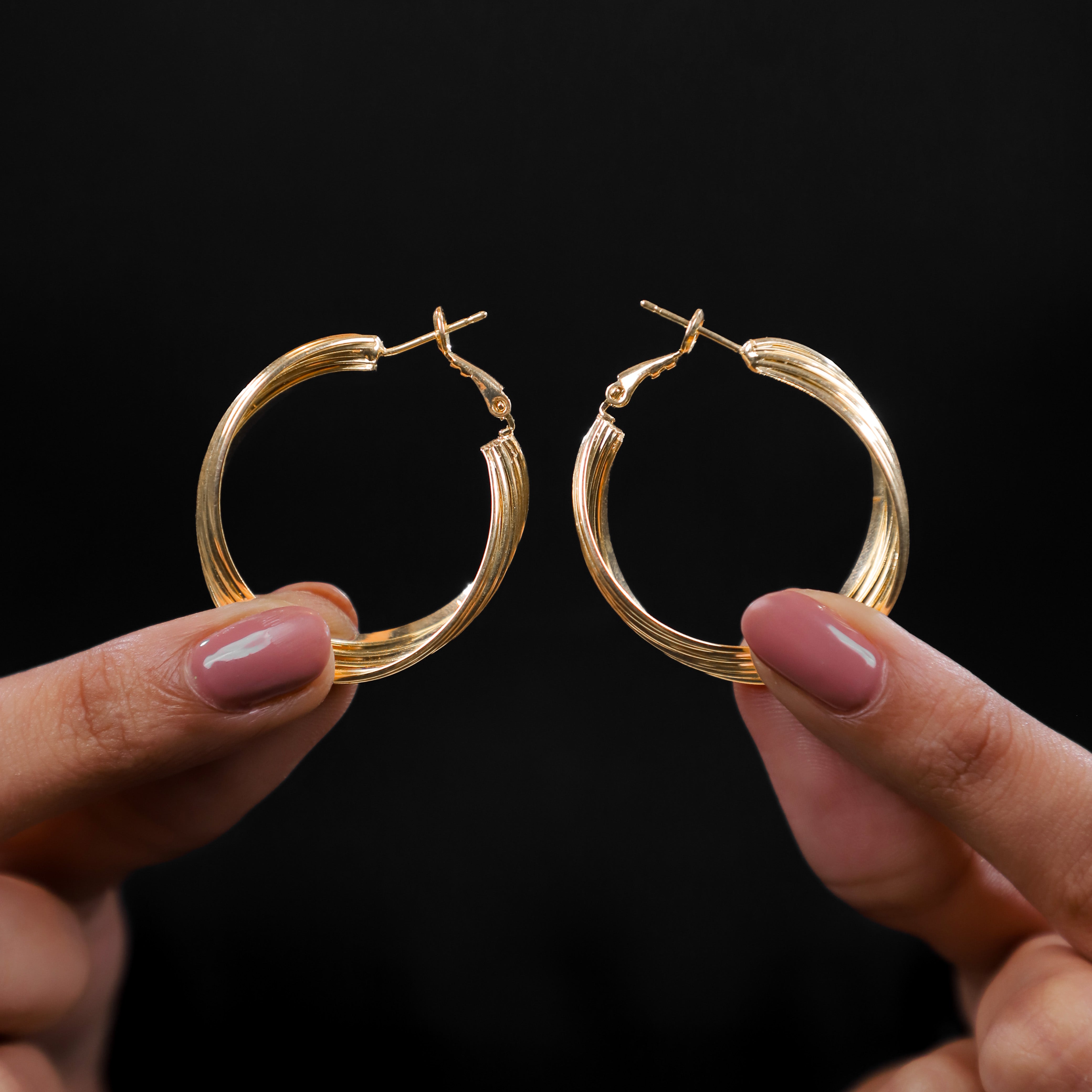 Iconic Twisted Hoops Earrings