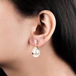 Load image into Gallery viewer, A.D Pearl Droplet Rose Gold Earrings