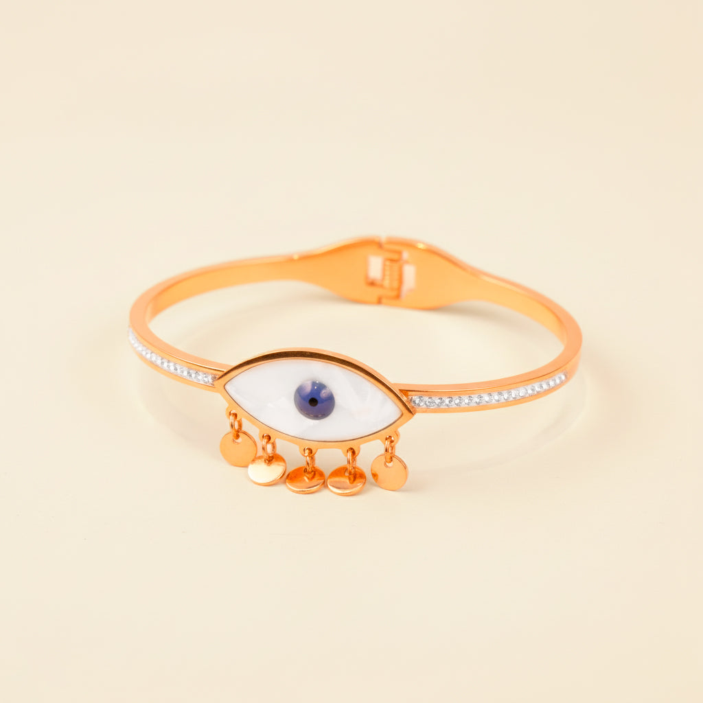 Evil Eye Rose Gold Bracelet