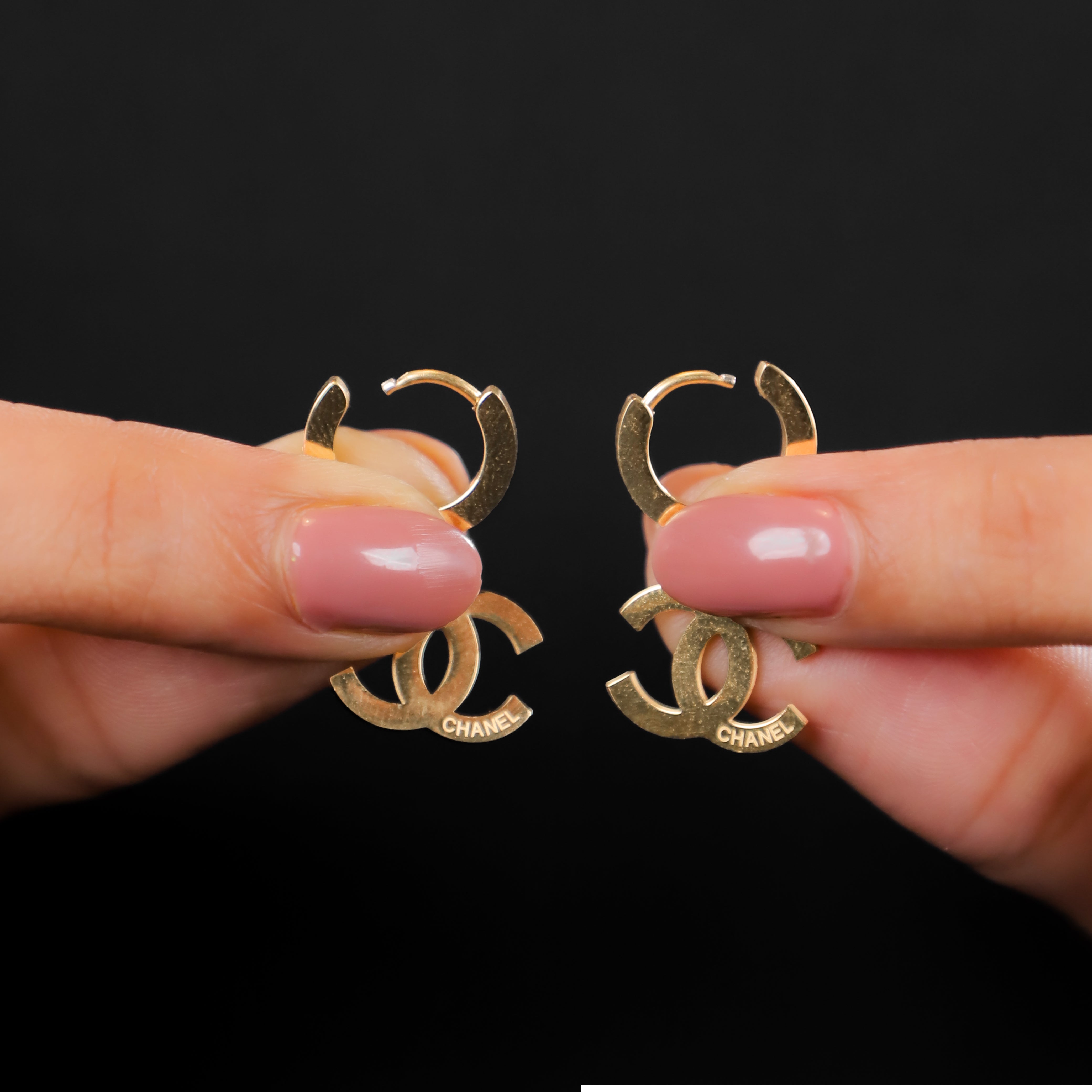 Golden Charm Drop Earrings