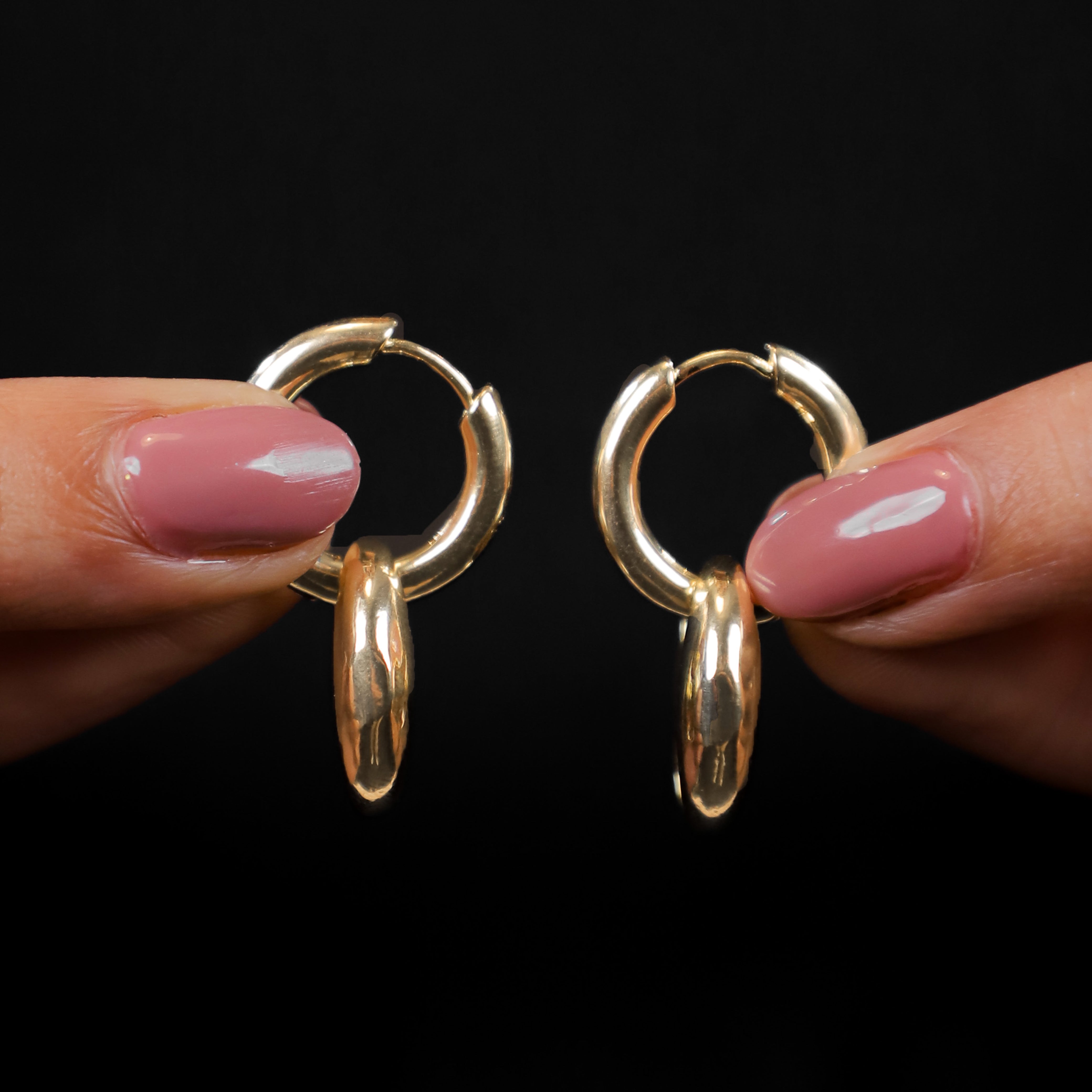 Chunky Hollow Hoops