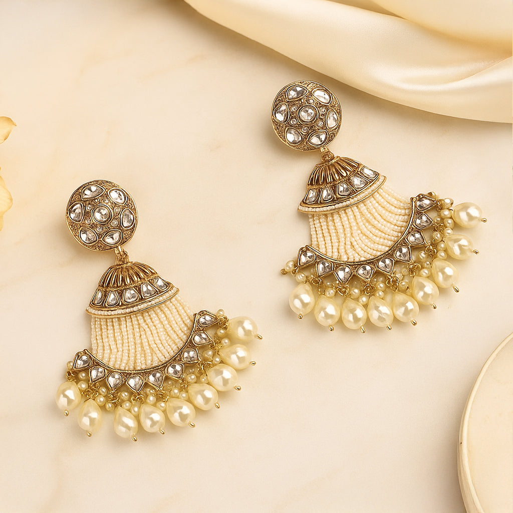 Nadia Ethnic Kundan Earring