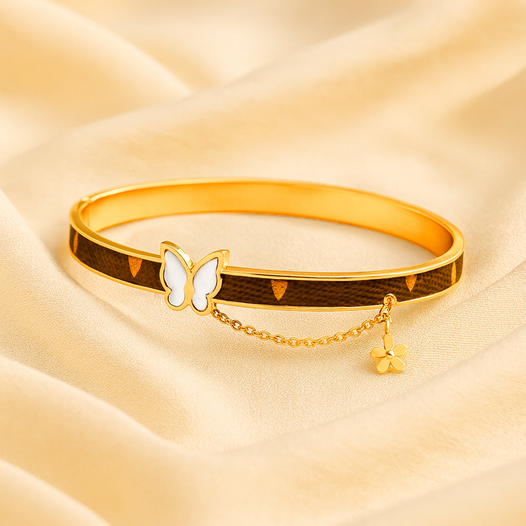 Butterfly Bracelet with Hanging Charm