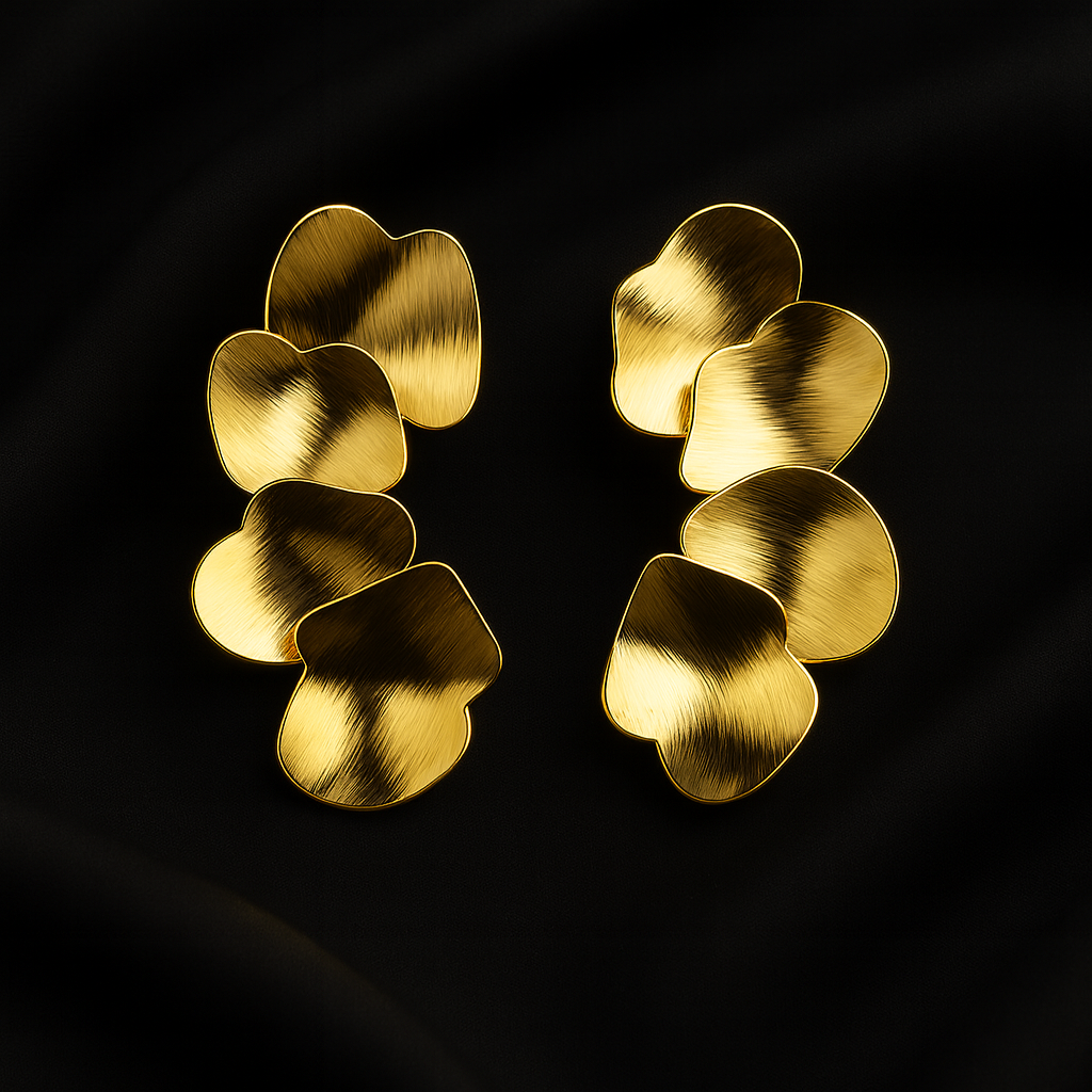 Leafylight Golden Earrings