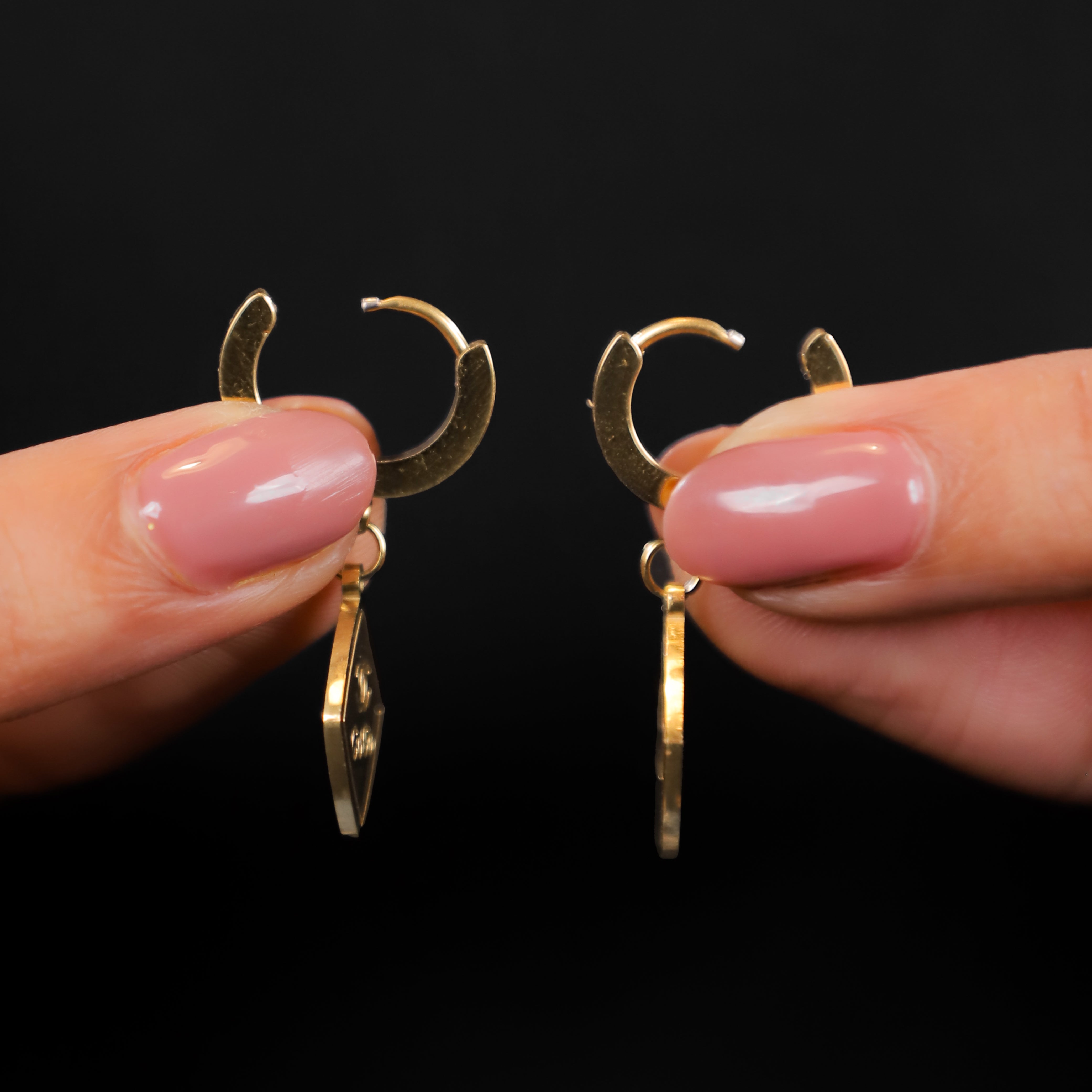 Golden Coco Drop Earrings