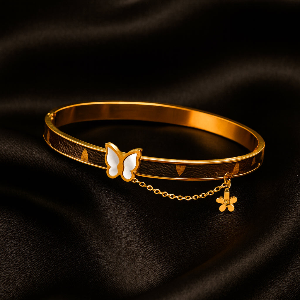 Butterfly Bracelet with Hanging Charm