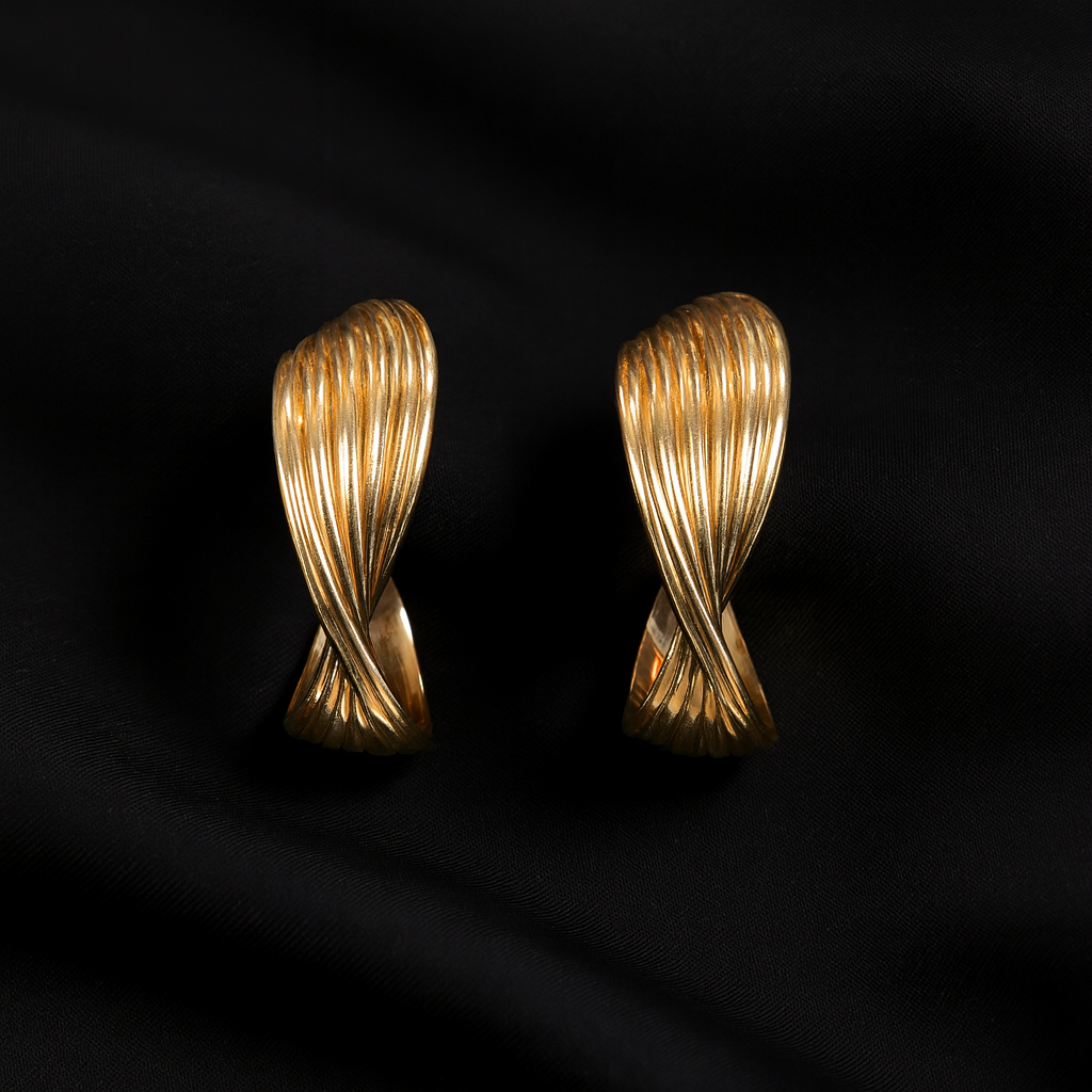 Iconic Twisted Hoops Earrings
