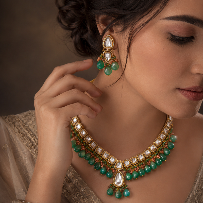Traditional Kundan Necklace Set