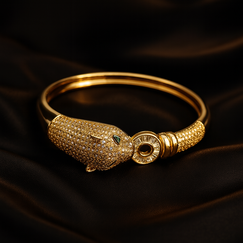 Crystal Panther - Faux Diamond Bracelet