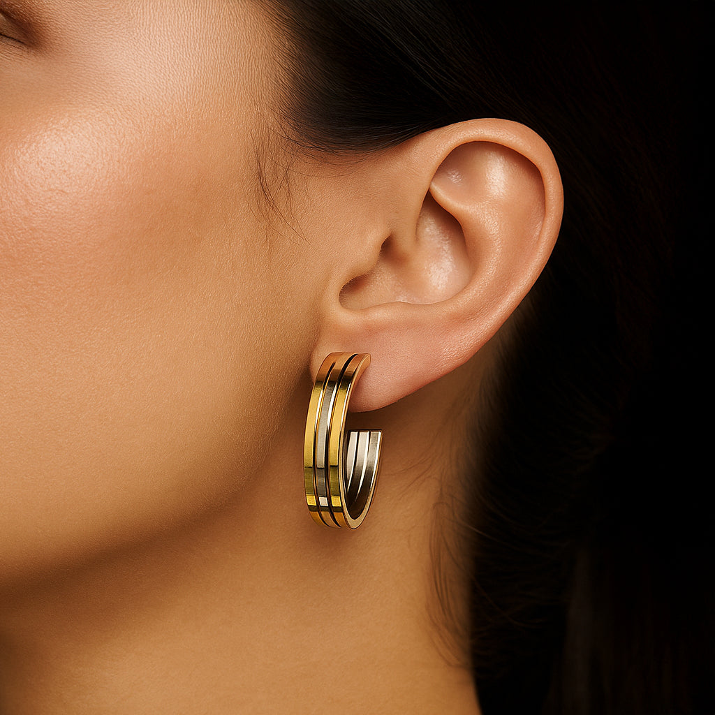 Dual Toned Hoops