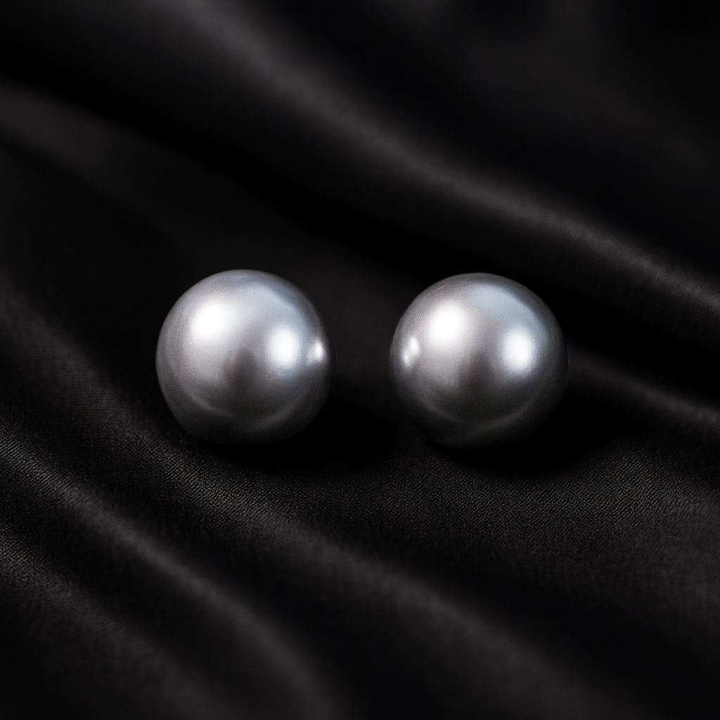 Grayish Pearl Studs Earrings