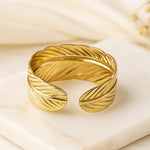 Load image into Gallery viewer, Golden Leaf Cuff Bracelet

