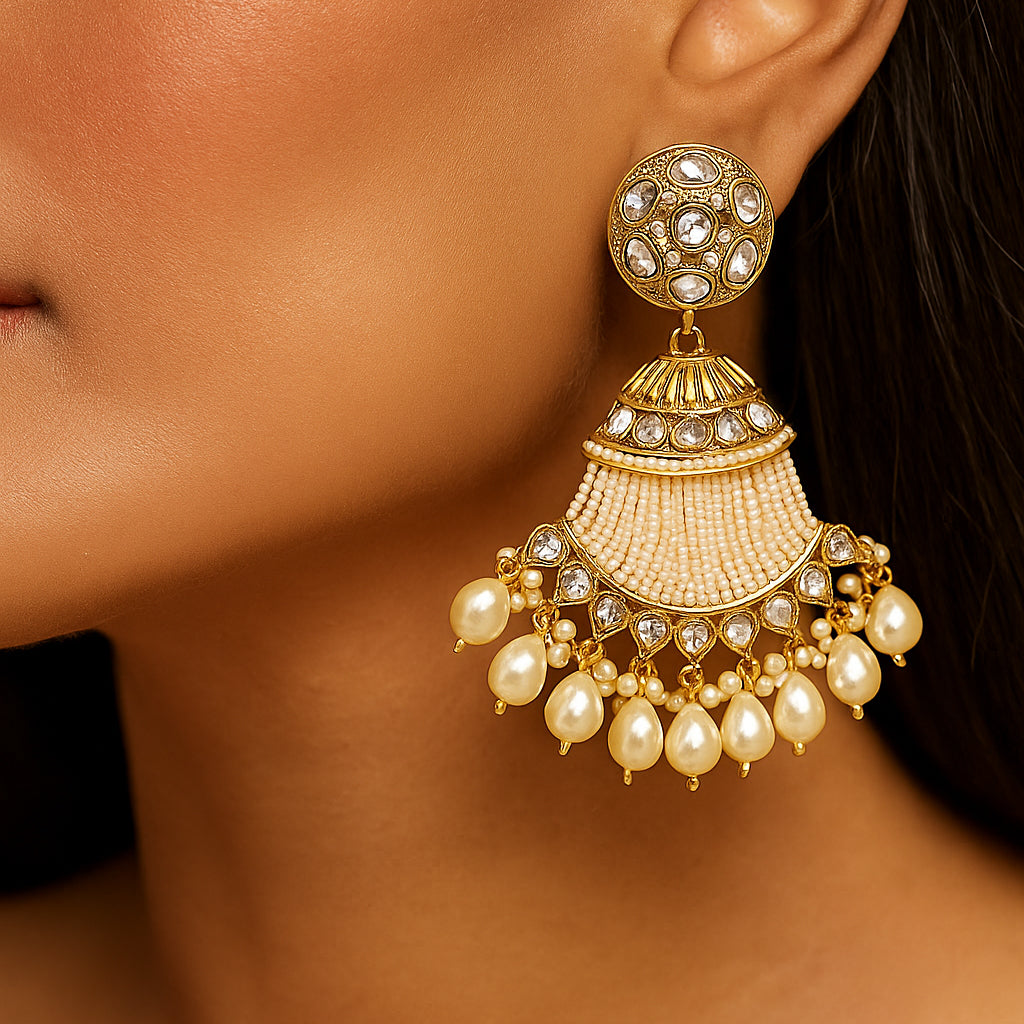 Nadia Ethnic Kundan Earring