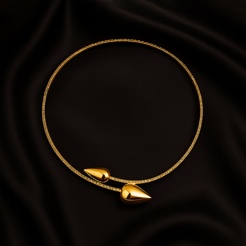 Spiked Drop - Open Rhinestone Choker