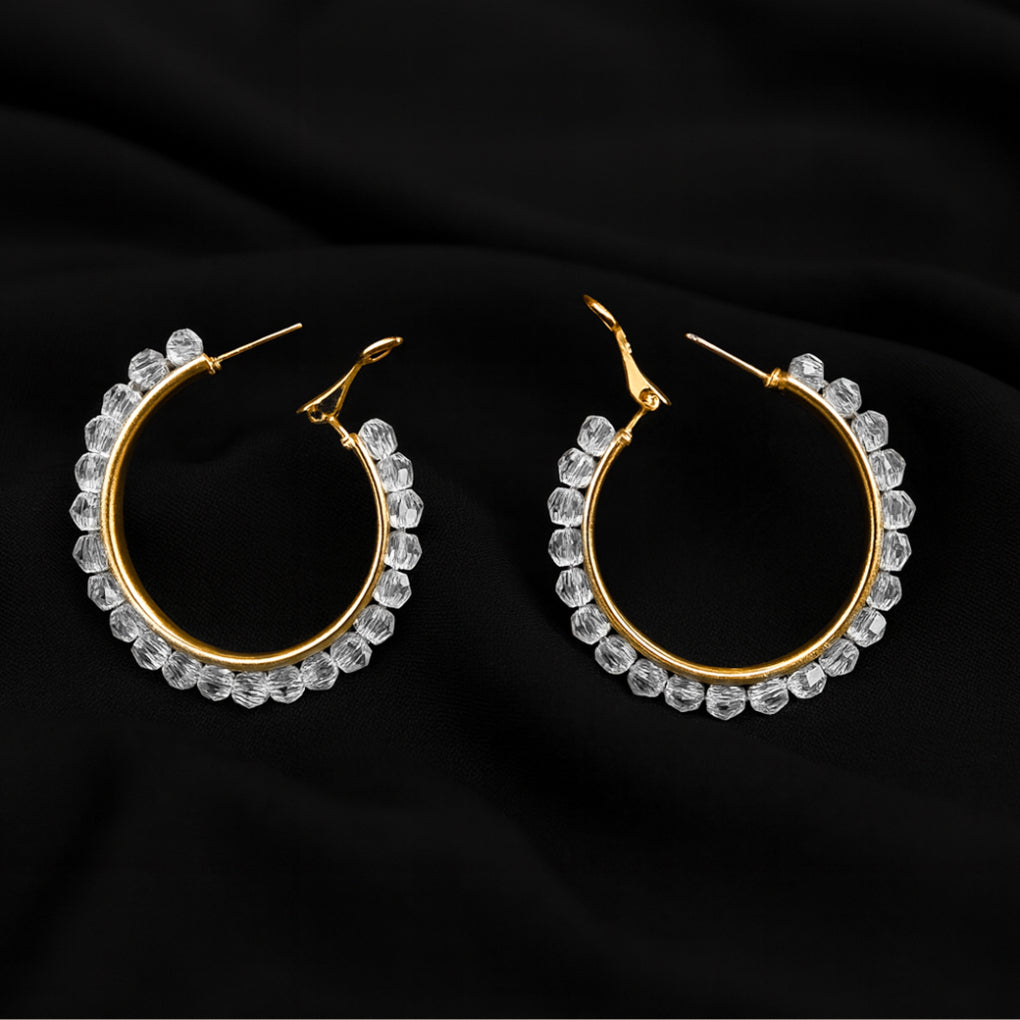 Crystal Edge Hoops