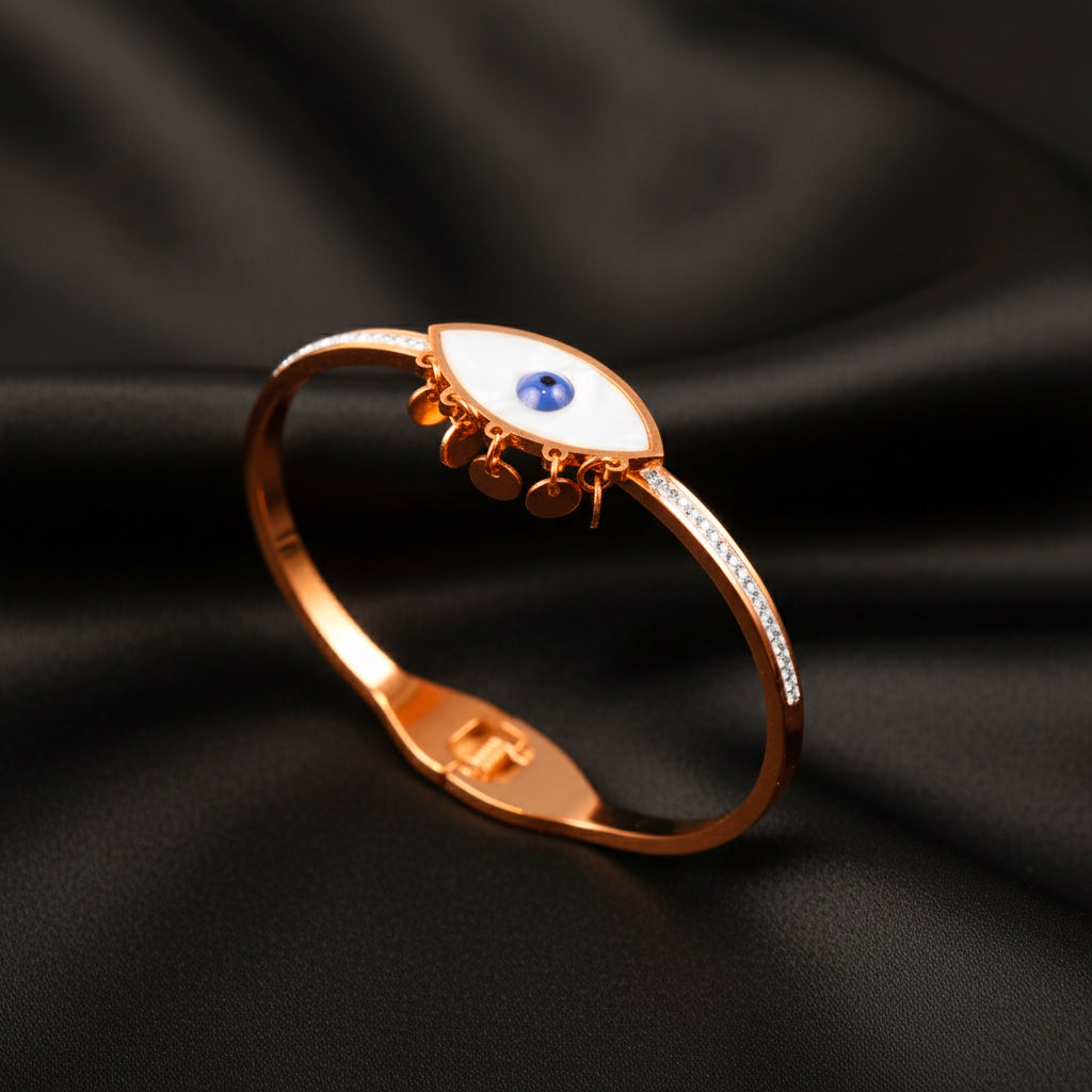 Evil Eye Rose Gold Bracelet