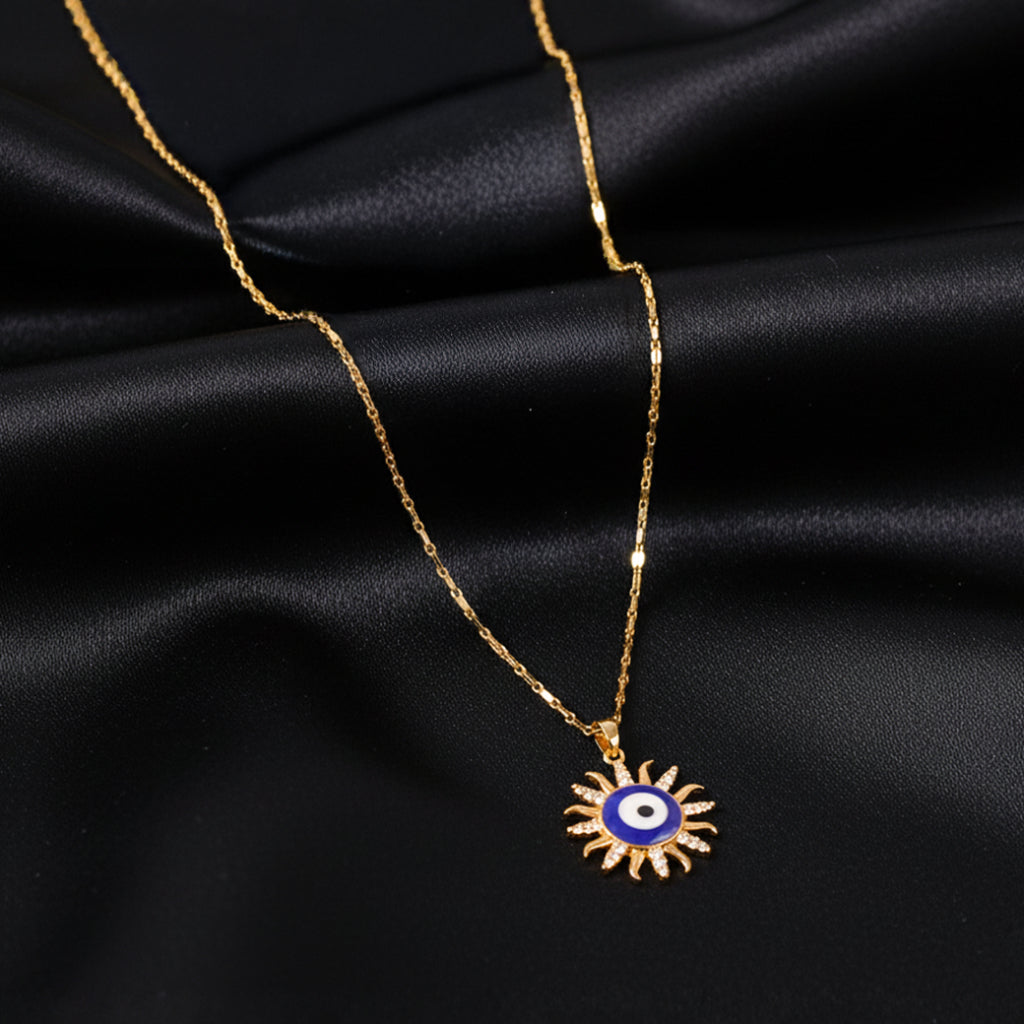 Round Evil Eye Pendant