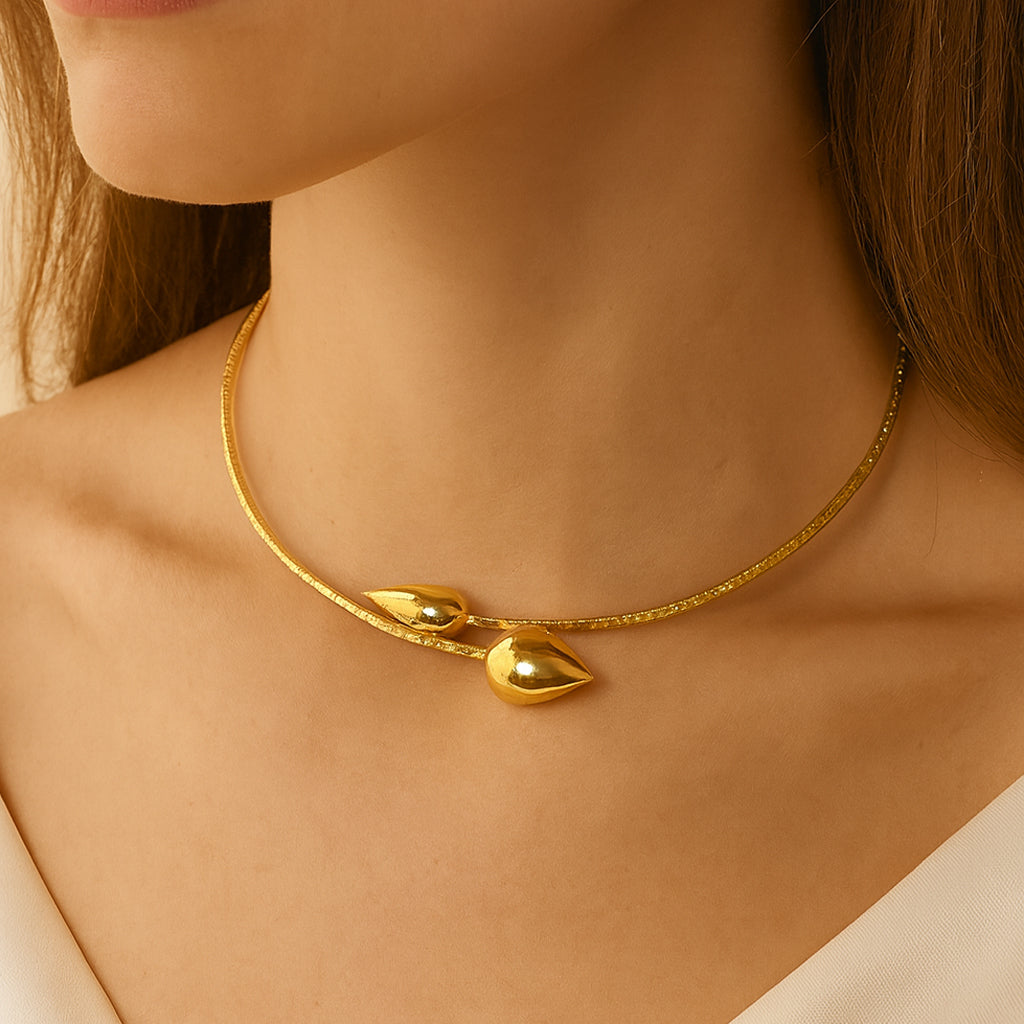 Spiked Drop - Open Rhinestone Choker
