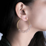 Load image into Gallery viewer, Pinkish Hoops Earrings