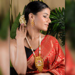 Load image into Gallery viewer, Tribal Moti Pearl Studs Rajwadi Necklace Set
