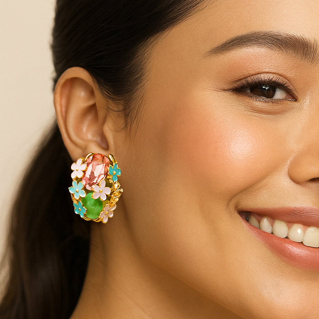 Pink Pastel Bloom Studs