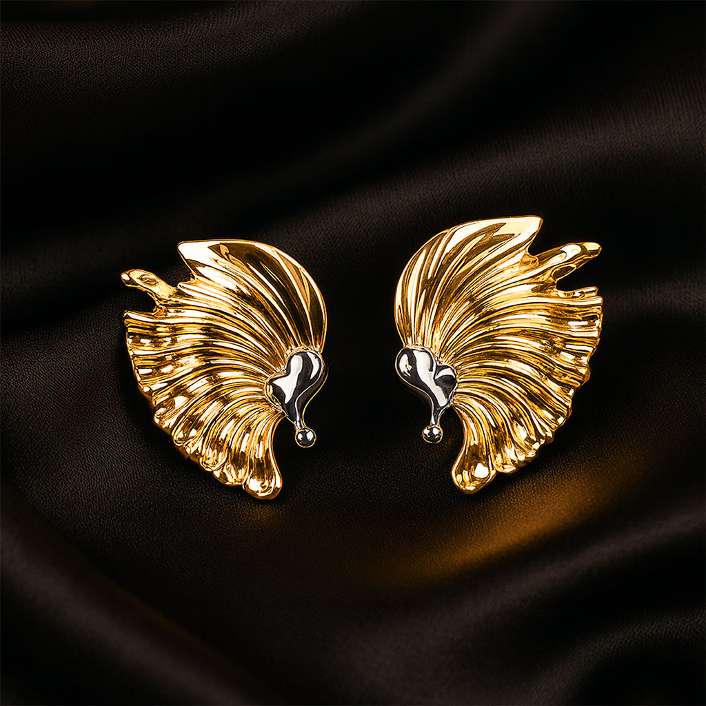 Golden Halos Stud Earrings