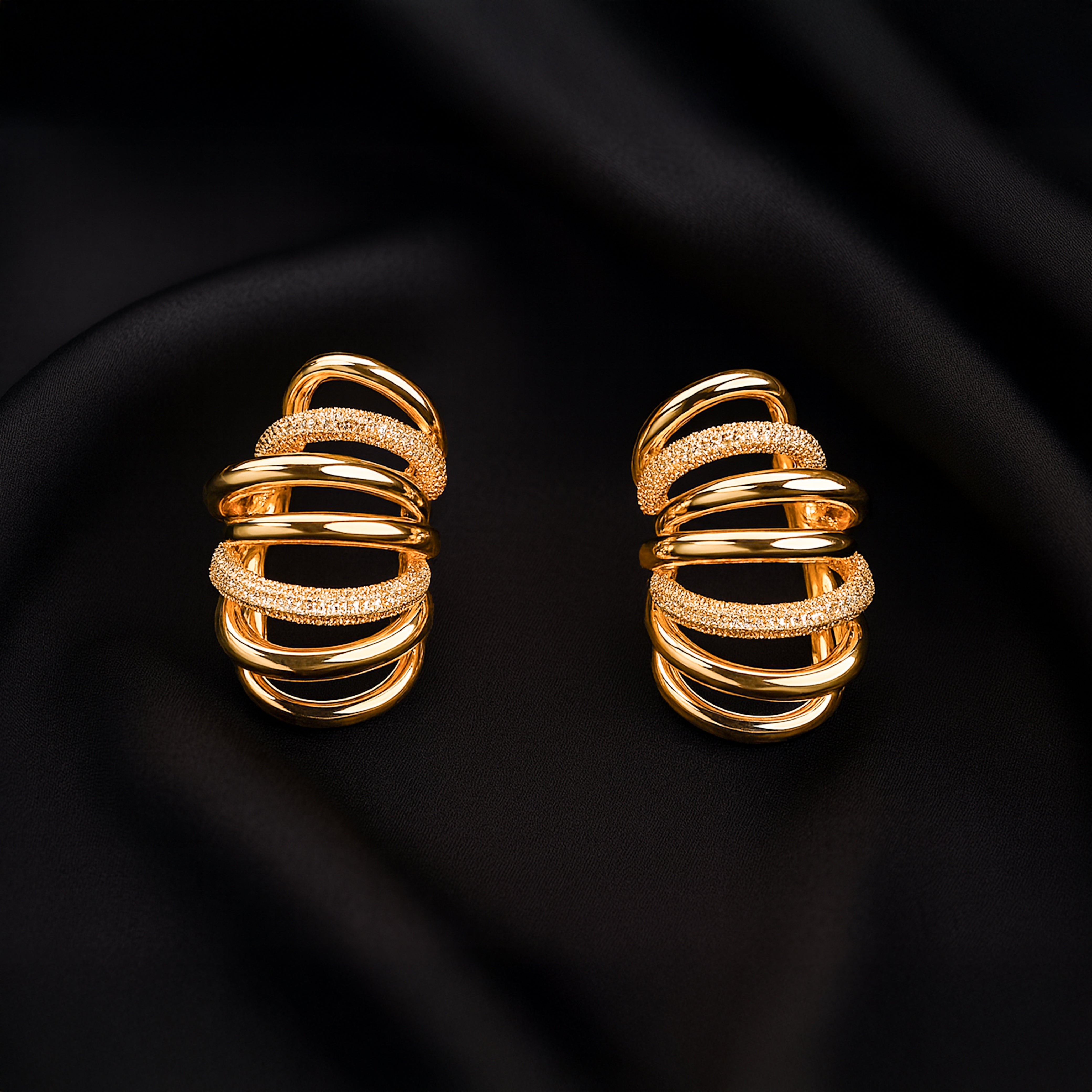 Shine & Swirl Drop Earrings