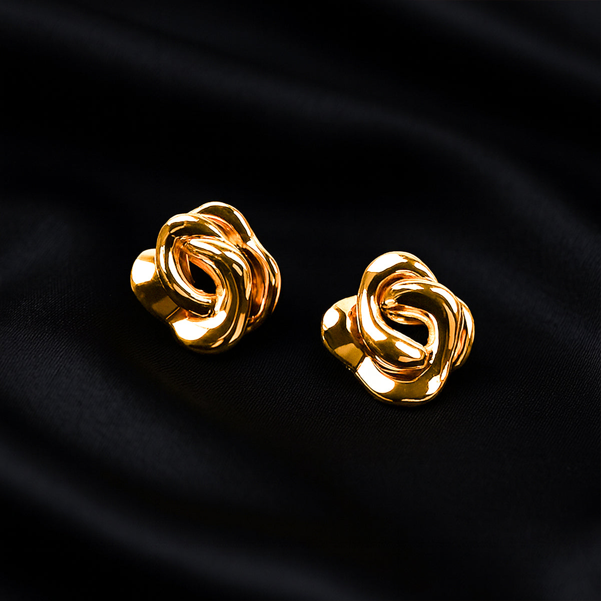 Golden Rose - Statement Studs