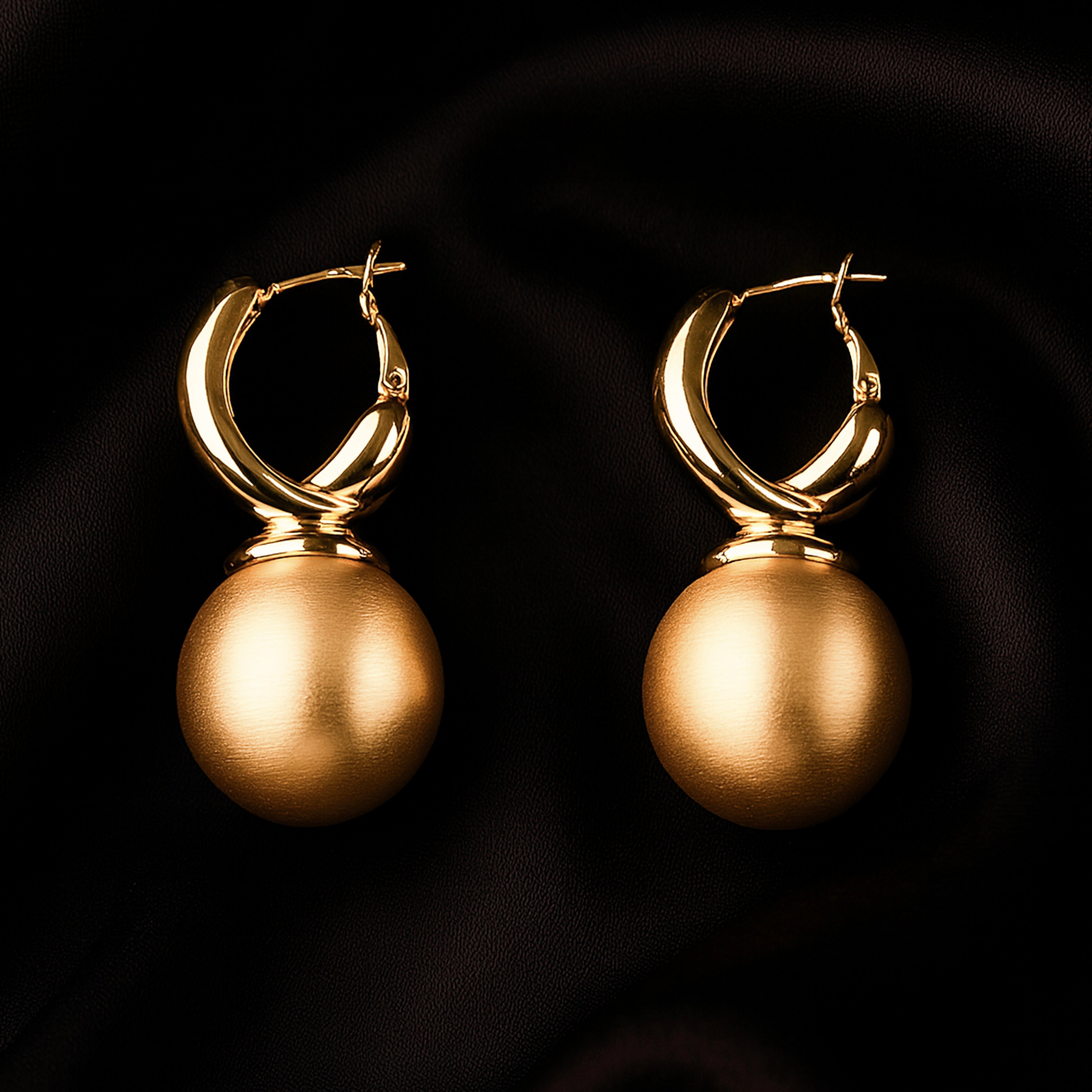 Gold Pop Drop Earrings